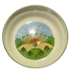 Sangostone Country Cottage Stoneware Bowl 6.5" Dia. Set Of 4